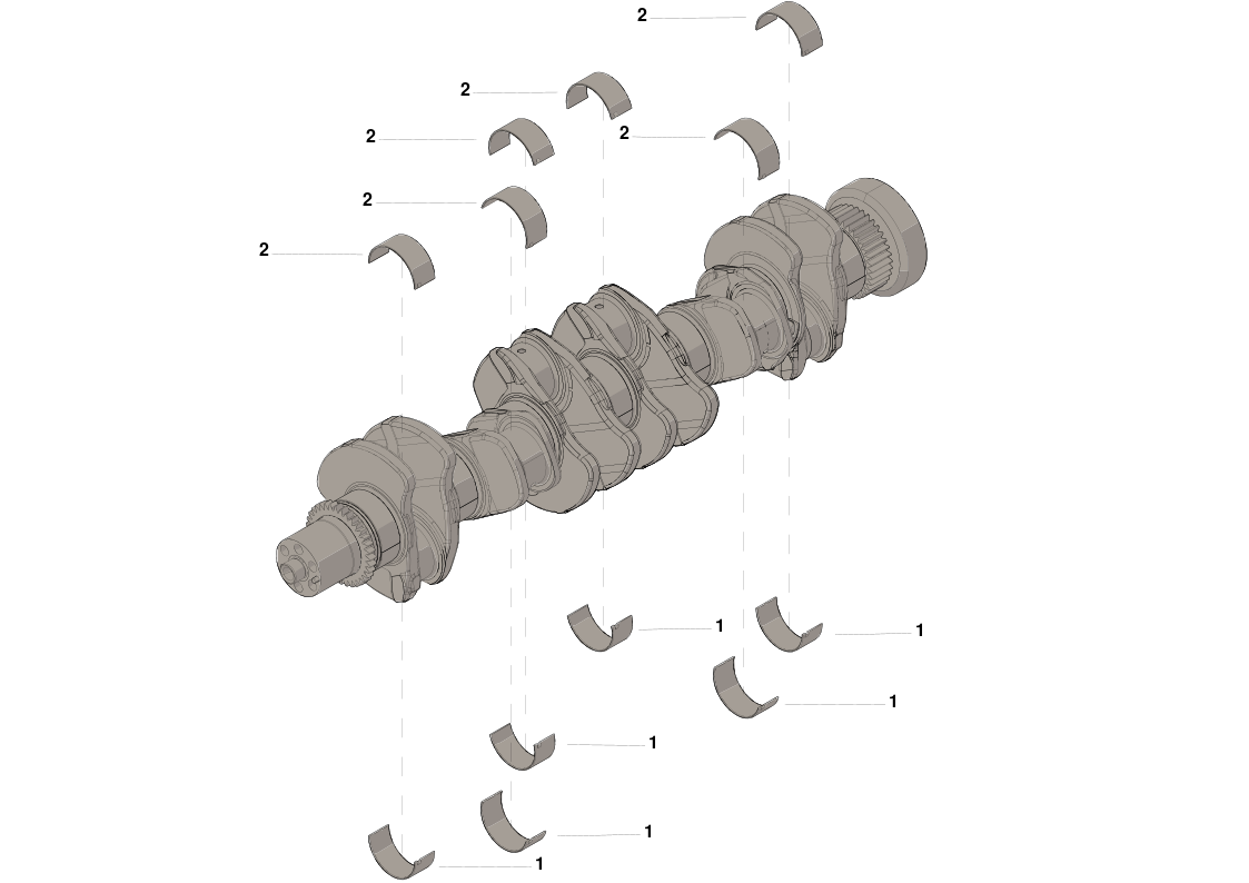 CONNECTION ROD BEARING 0.50 KIT 3967061