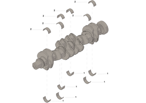 CONNECTION ROD BEARING 0.50 KIT 3967061